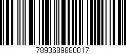 Código de barras (EAN, GTIN, SKU, ISBN): '7893689880017'