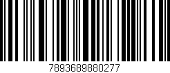 Código de barras (EAN, GTIN, SKU, ISBN): '7893689880277'