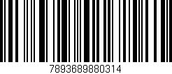 Código de barras (EAN, GTIN, SKU, ISBN): '7893689880314'