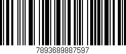 Código de barras (EAN, GTIN, SKU, ISBN): '7893689887597'