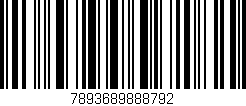 Código de barras (EAN, GTIN, SKU, ISBN): '7893689888792'