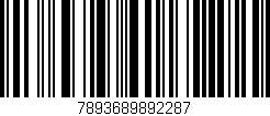 Código de barras (EAN, GTIN, SKU, ISBN): '7893689892287'