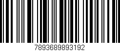 Código de barras (EAN, GTIN, SKU, ISBN): '7893689893192'