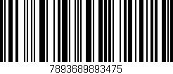 Código de barras (EAN, GTIN, SKU, ISBN): '7893689893475'