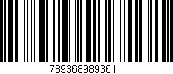 Código de barras (EAN, GTIN, SKU, ISBN): '7893689893611'