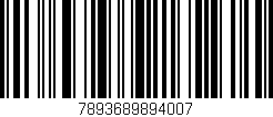 Código de barras (EAN, GTIN, SKU, ISBN): '7893689894007'