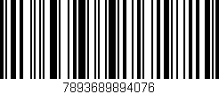 Código de barras (EAN, GTIN, SKU, ISBN): '7893689894076'