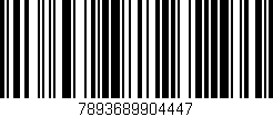 Código de barras (EAN, GTIN, SKU, ISBN): '7893689904447'