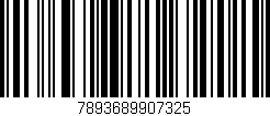 Código de barras (EAN, GTIN, SKU, ISBN): '7893689907325'