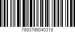 Código de barras (EAN, GTIN, SKU, ISBN): '7893798040319'