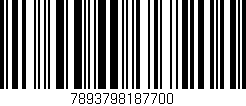 Código de barras (EAN, GTIN, SKU, ISBN): '7893798187700'