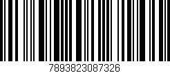 Código de barras (EAN, GTIN, SKU, ISBN): '7893823087326'