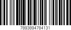 Código de barras (EAN, GTIN, SKU, ISBN): '7893894784131'