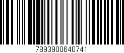 Código de barras (EAN, GTIN, SKU, ISBN): '7893900640741'