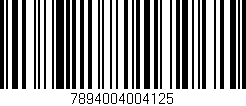 Código de barras (EAN, GTIN, SKU, ISBN): '7894004004125'