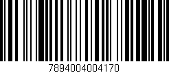 Código de barras (EAN, GTIN, SKU, ISBN): '7894004004170'