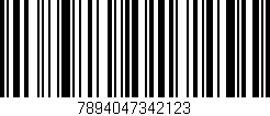 Código de barras (EAN, GTIN, SKU, ISBN): '7894047342123'