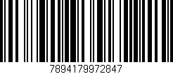 Código de barras (EAN, GTIN, SKU, ISBN): '7894179972847'