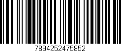 Código de barras (EAN, GTIN, SKU, ISBN): '7894252475852'