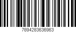 Código de barras (EAN, GTIN, SKU, ISBN): '7894283636963'