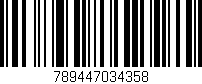 Código de barras (EAN, GTIN, SKU, ISBN): '789447034358'