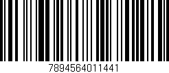 Código de barras (EAN, GTIN, SKU, ISBN): '7894564011441'