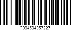 Código de barras (EAN, GTIN, SKU, ISBN): '7894564057227'