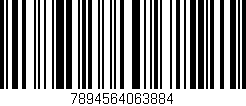 Código de barras (EAN, GTIN, SKU, ISBN): '7894564063884'