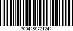 Código de barras (EAN, GTIN, SKU, ISBN): '7894759721247'