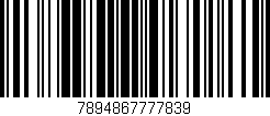 Código de barras (EAN, GTIN, SKU, ISBN): '7894867777839'