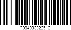 Código de barras (EAN, GTIN, SKU, ISBN): '7894903922513'