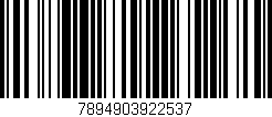 Código de barras (EAN, GTIN, SKU, ISBN): '7894903922537'