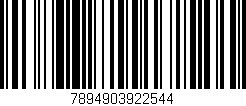Código de barras (EAN, GTIN, SKU, ISBN): '7894903922544'