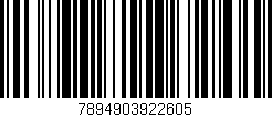 Código de barras (EAN, GTIN, SKU, ISBN): '7894903922605'