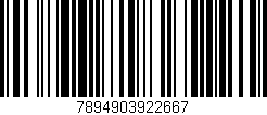 Código de barras (EAN, GTIN, SKU, ISBN): '7894903922667'