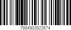 Código de barras (EAN, GTIN, SKU, ISBN): '7894903922674'