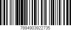 Código de barras (EAN, GTIN, SKU, ISBN): '7894903922735'