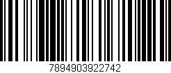 Código de barras (EAN, GTIN, SKU, ISBN): '7894903922742'