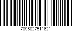 Código de barras (EAN, GTIN, SKU, ISBN): '7895027511621'