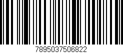 Código de barras (EAN, GTIN, SKU, ISBN): '7895037506822'