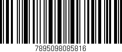 Código de barras (EAN, GTIN, SKU, ISBN): '7895098085816'