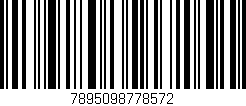 Código de barras (EAN, GTIN, SKU, ISBN): '7895098778572'