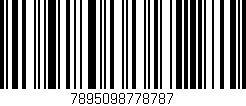 Código de barras (EAN, GTIN, SKU, ISBN): '7895098778787'