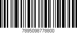 Código de barras (EAN, GTIN, SKU, ISBN): '7895098778800'