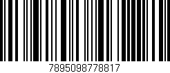 Código de barras (EAN, GTIN, SKU, ISBN): '7895098778817'