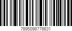 Código de barras (EAN, GTIN, SKU, ISBN): '7895098778831'