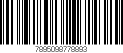 Código de barras (EAN, GTIN, SKU, ISBN): '7895098778893'