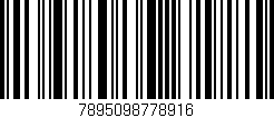 Código de barras (EAN, GTIN, SKU, ISBN): '7895098778916'