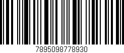 Código de barras (EAN, GTIN, SKU, ISBN): '7895098778930'