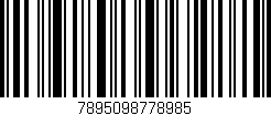 Código de barras (EAN, GTIN, SKU, ISBN): '7895098778985'